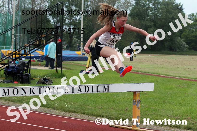 1500 metres steeplechase, 2021 North East Grand Prix No. 3, Monkton, Wednesday, june 2nd. Photo: David T. Hewitson/Sports for All Pics